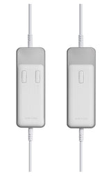 Cozy winter bed with CarbonCore heated mattress pad with simple controller.